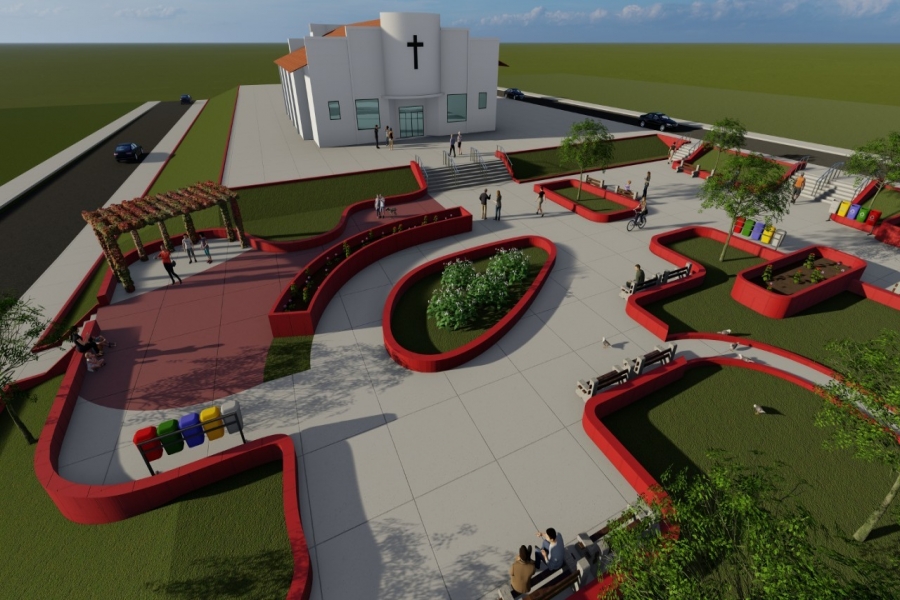 Governo Municipal dará início a construção de praça ao lado da Igreja Nossa Senhora da Piedade 